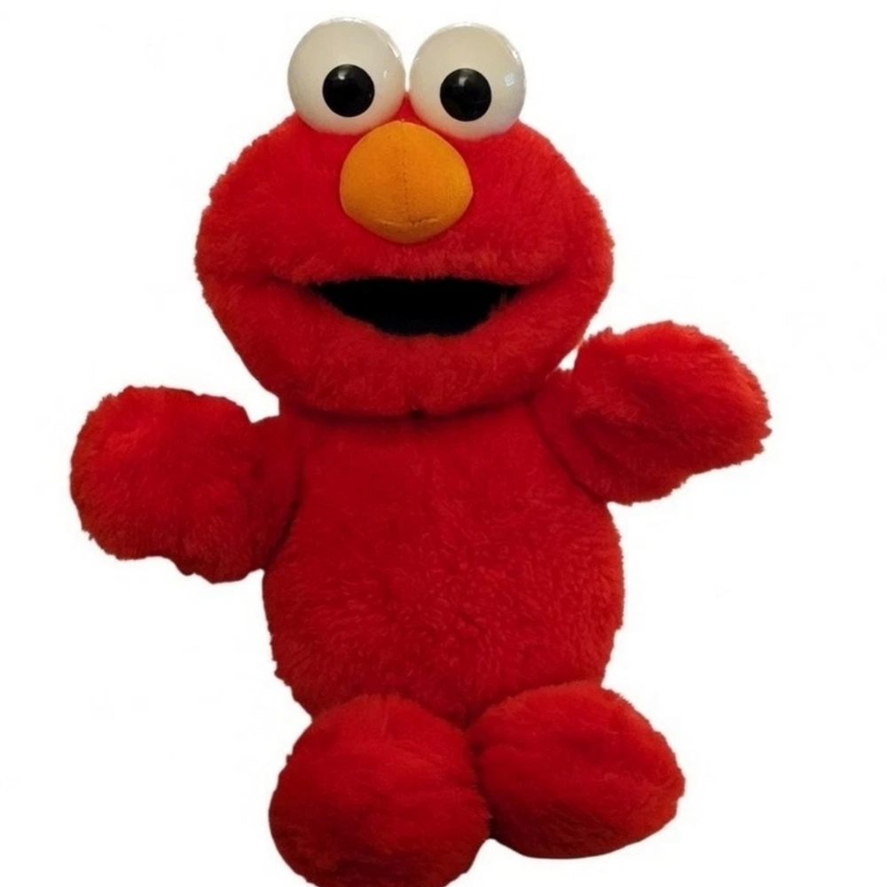 Vintage 1995 Tyco Tickle Me Elmo 16" Stuffed Sesame St Plush TESTED NICE CONDIT